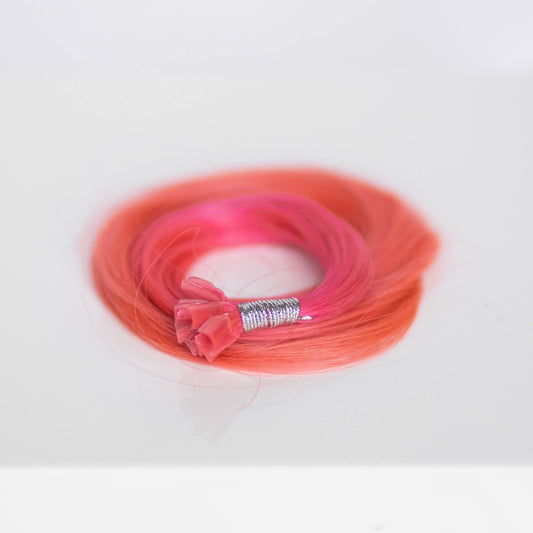 K-Tips 18” 10 grams (10 Pack) Professional Hair Extensions VIVIDS #54/63 Ombré Soft Pink (light on top dark on bottom) by Garyn Santos