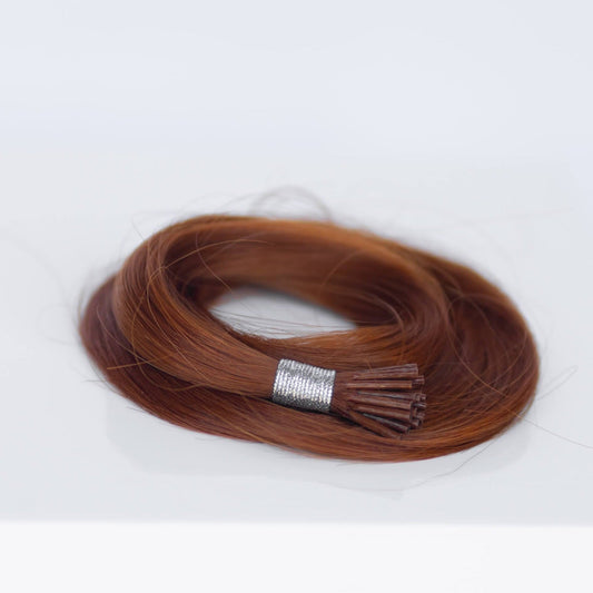 I-Tip 18" 25g Professional Hair Extensions - #570 Sunset (aka Pumpkin Spice)