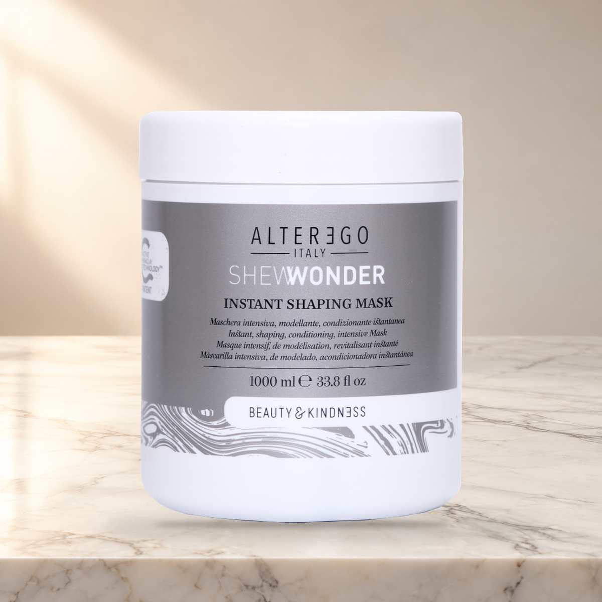 ALTER EGO ITALY - She Wonder Collection - INSTANT SHAPING MASK — 1000ml — product photo on marble countertop