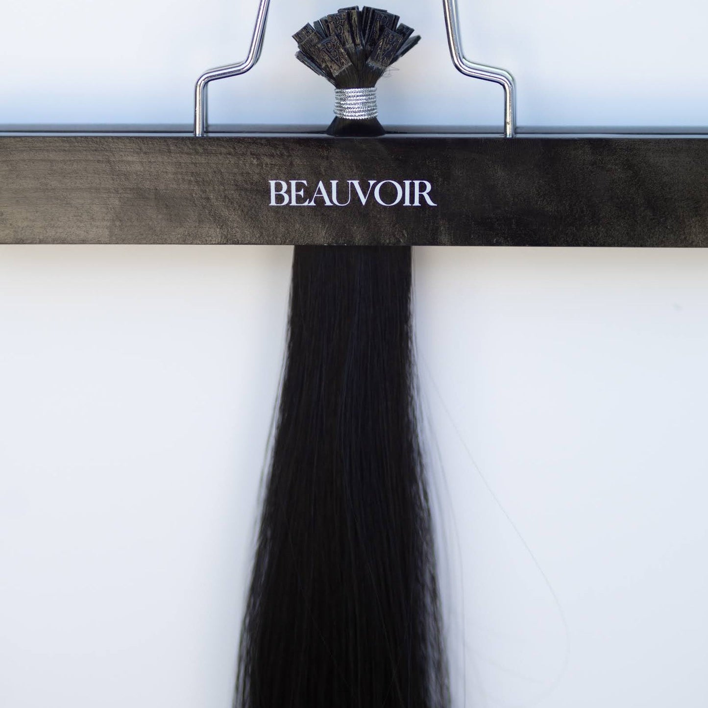 K-Tip 16" 25g Pro Blend Hair Extensions - #1 Noir (aka Jet Black)