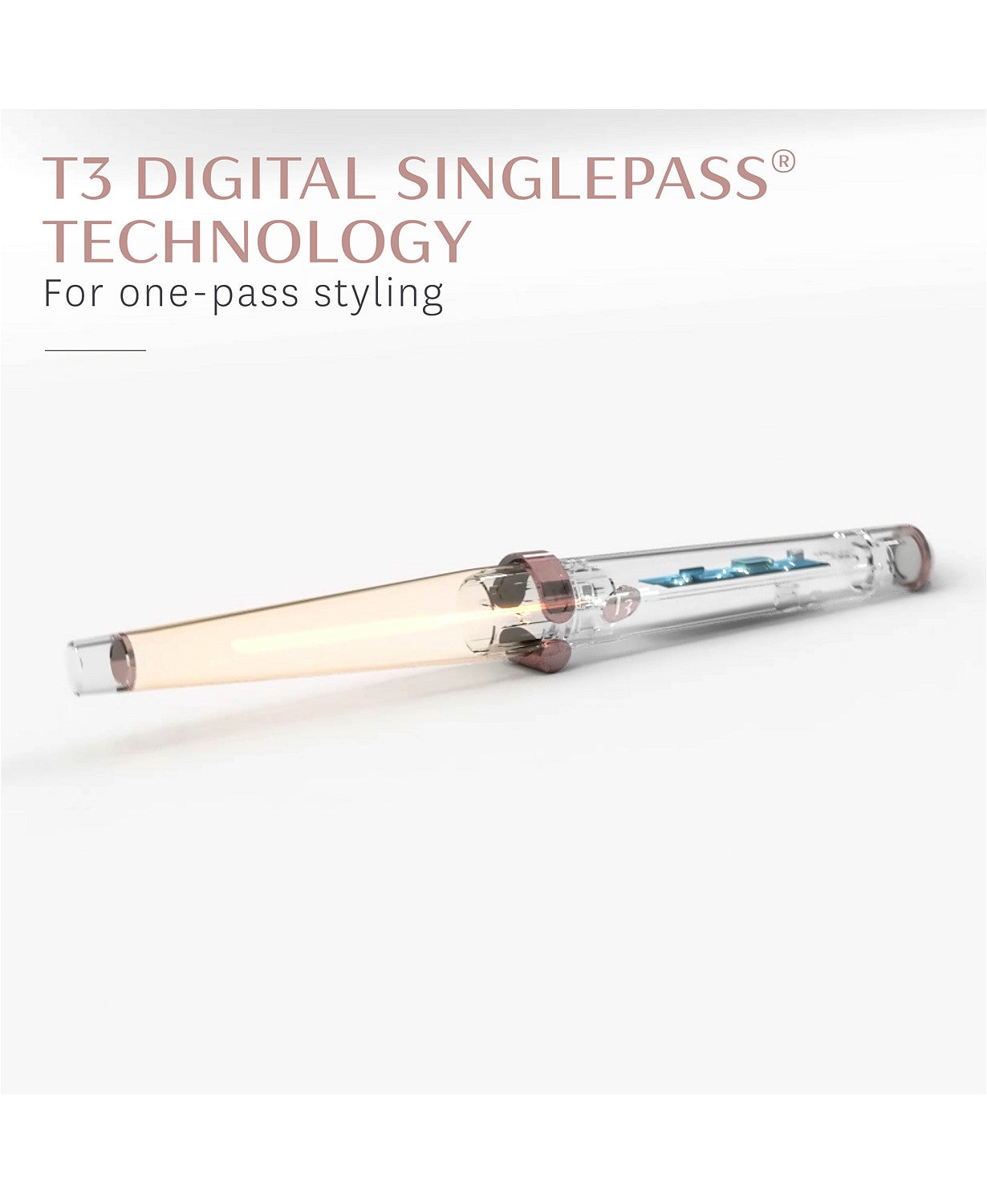 T3 SinglePass Wave Professional Tapered Ceramic Styling Wand