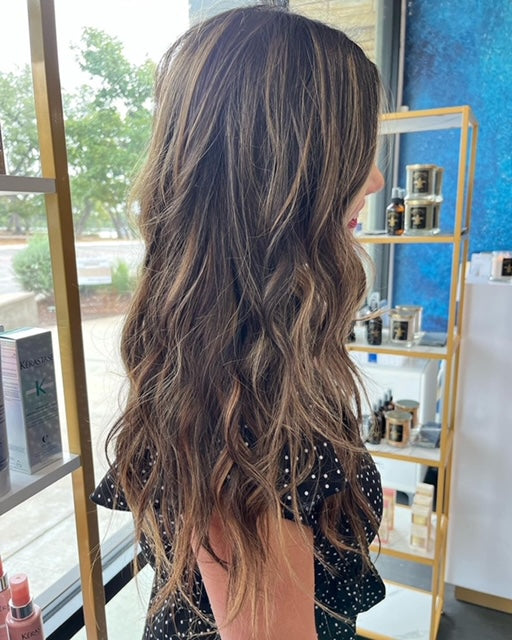 I-Tip 22" 25g Professional Hair Extensions - Chocolate Brown Highlight #4/27