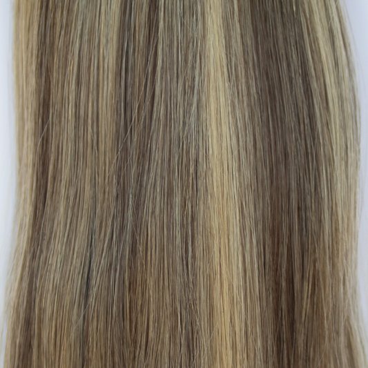 I-Tip 22" 25g Professional Hair Extensions - Chocolate Brown Highlight #4/27
