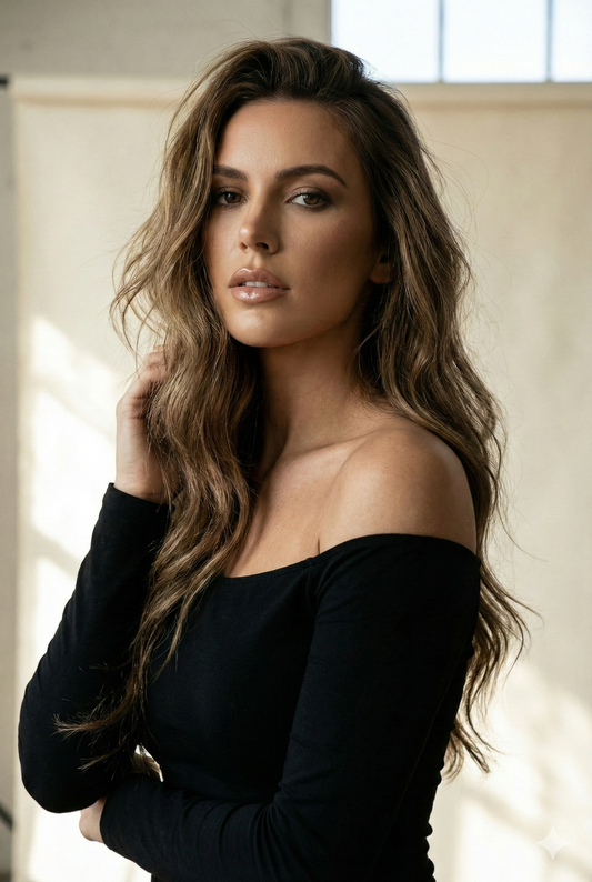 Tape-In 22" 50g Professional Hair Extensions - #512 Lone Strar Brunette by Garyn Santos