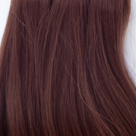 Tape-In 18" 50g Single Donor Virgin - #550 Rouge (aka Cinnamon Mocha)