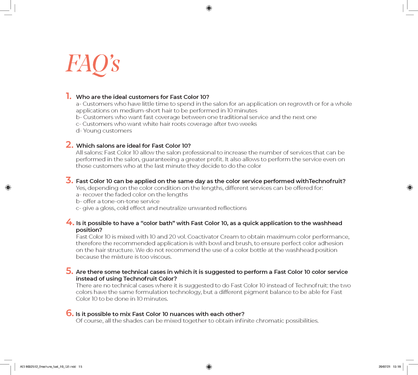 Alter Ego Italy — FastColor10 Experience Kit