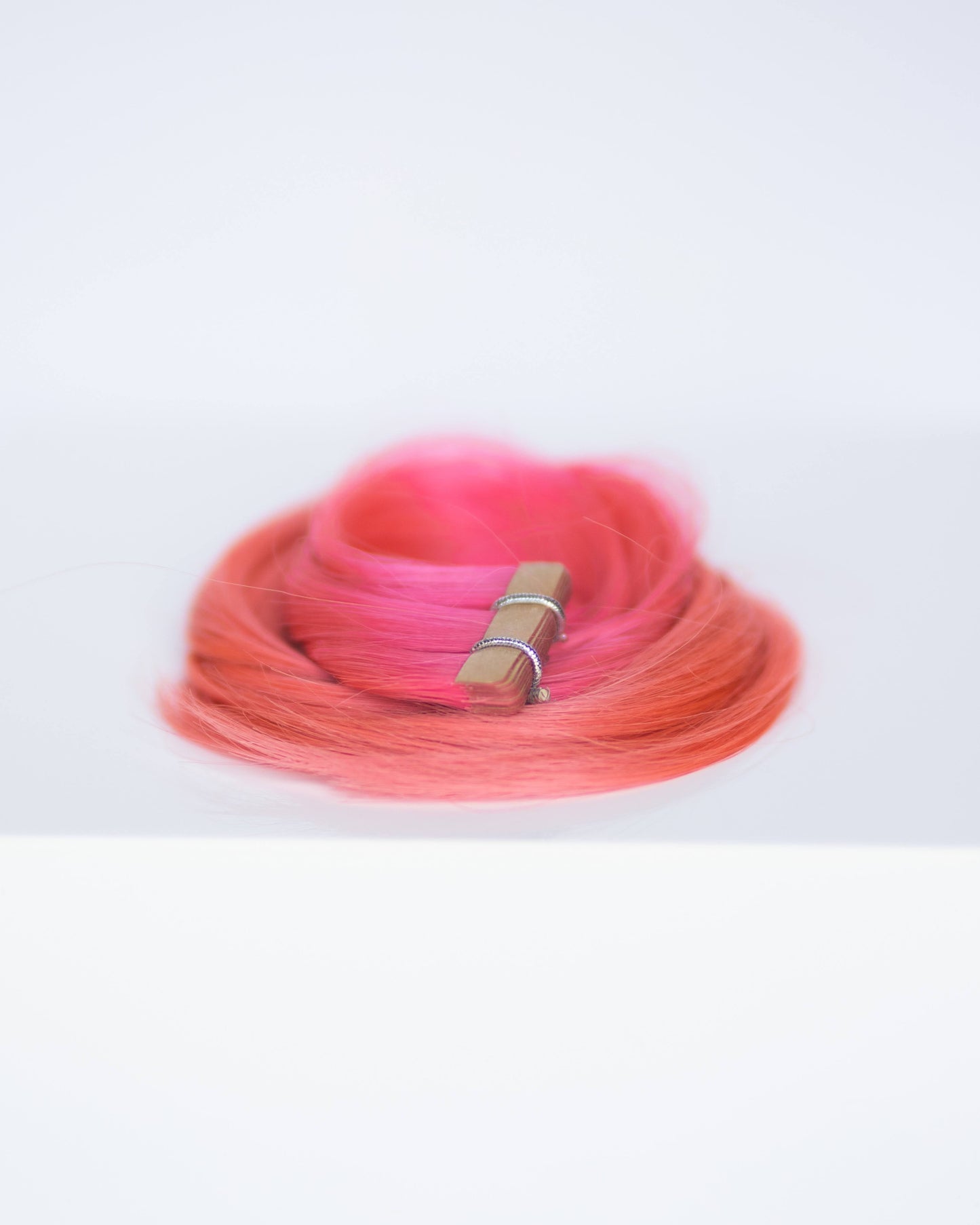 Tape-in 18” 25 grams (10 Pack) Professional Hair Extensions VIVIDS  #54/36 Ombré Dark Pink (dark pink on top to light on bottom) by Garyn Santos