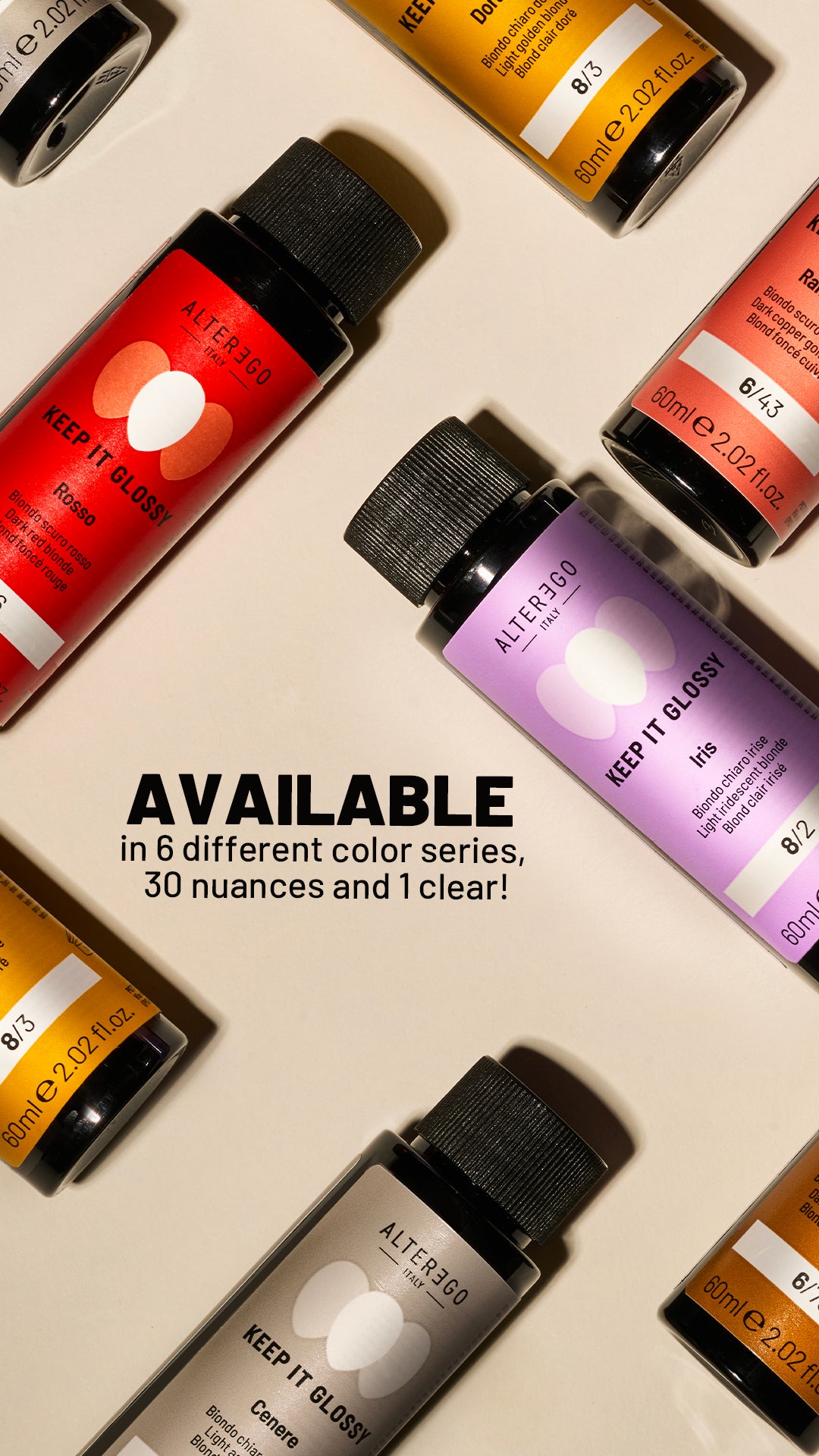 Keep It Glossy colour range chart