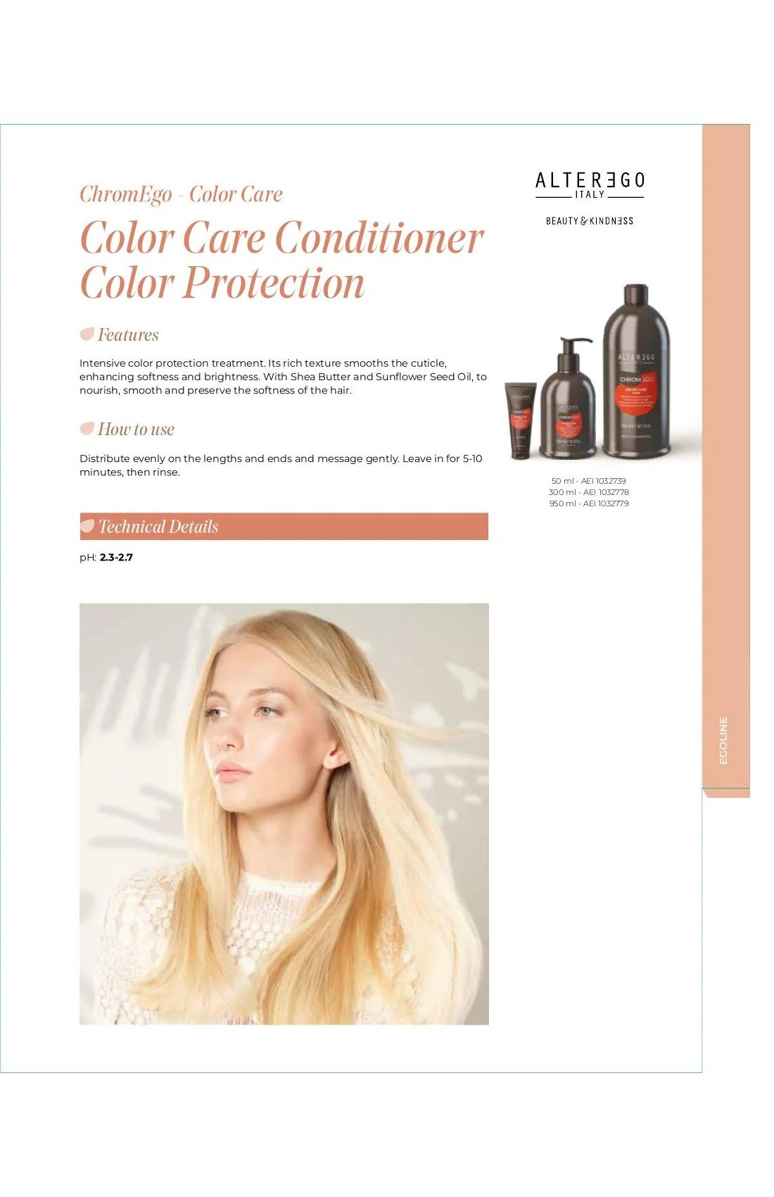 Alter Ego Italy ChromEgo — Color Care Protection Mask / 300 ML / 10.14 oz