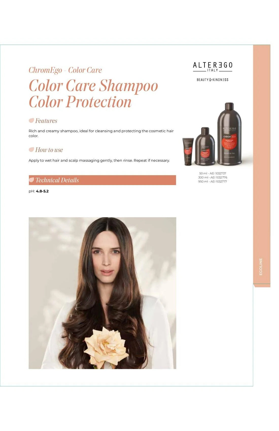 Alter Ego Italy ChromEgo — Color Care Shampoo / 300 ML / 10.14 oz