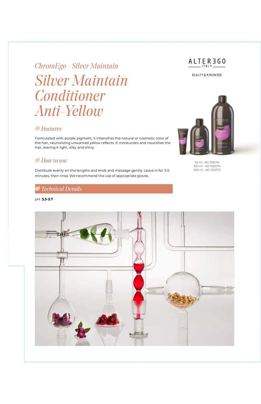 Alter Ego Italy ChromEgo — Silver Maintain Conditioner / 300 ML / 10.14 oz
