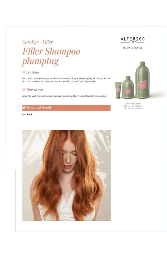 Alter Ego Italy CureEgo — Filler Shampoo / 950 ML / 32.1 oz