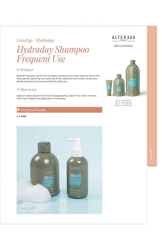 Alter Ego Italy CureEgo — Hydraday Shampoo / 50 ML / 1.69 oz