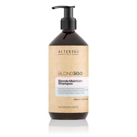 Alter Ego Italy BlondEgo — Blonde Maintain Shampoo 950 ml — current manufacturer pump-bottle photo — SKU 1009483
