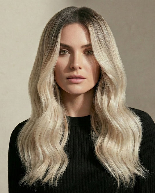 I-Tip 22" 25g Professional Hair Extensions - #T1CC/80 Smokey Blonde (aka Cool Mochachino Brown)
