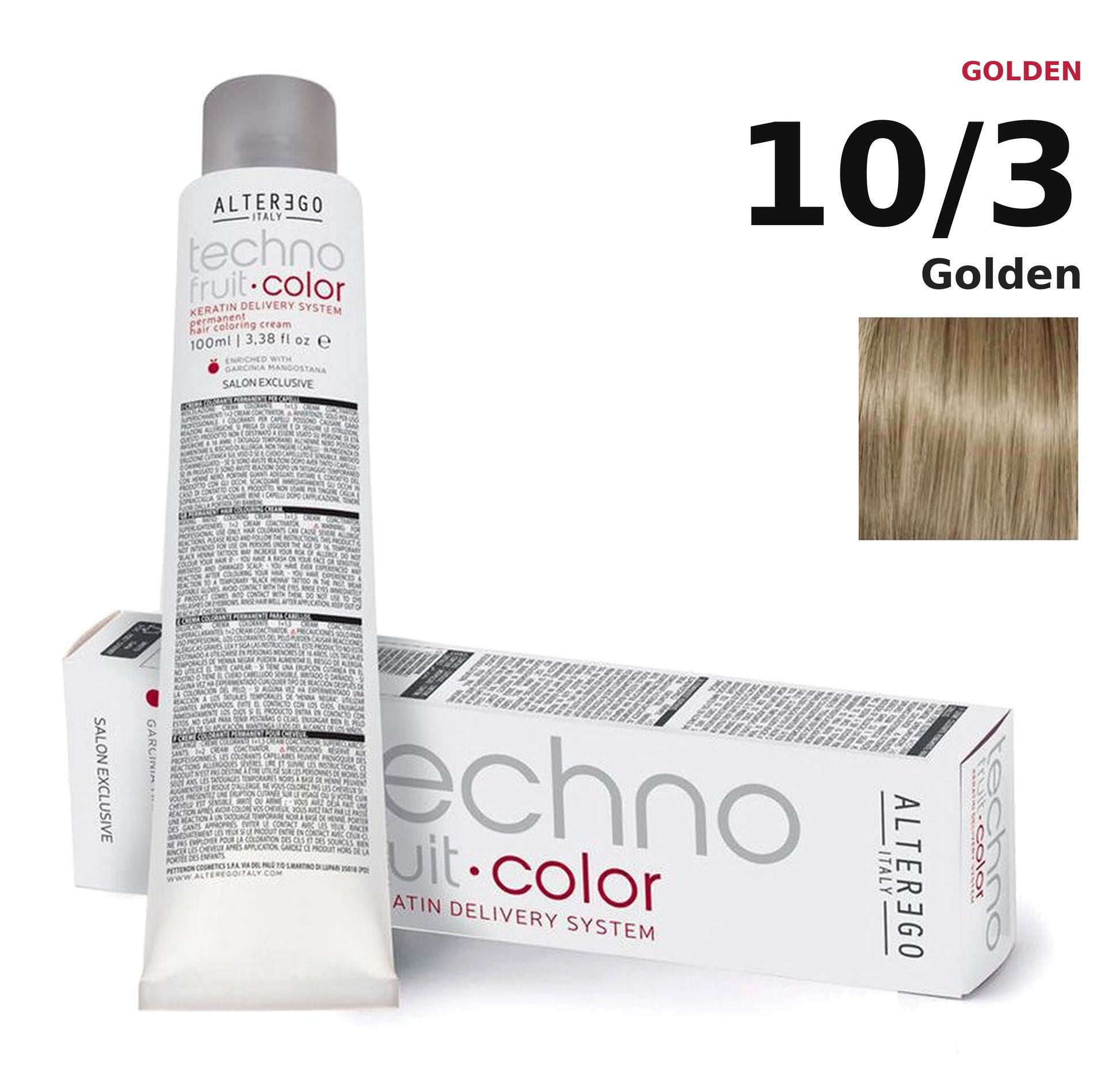Alter Ego Italy Technofruit Color 10/3 Golden hair color