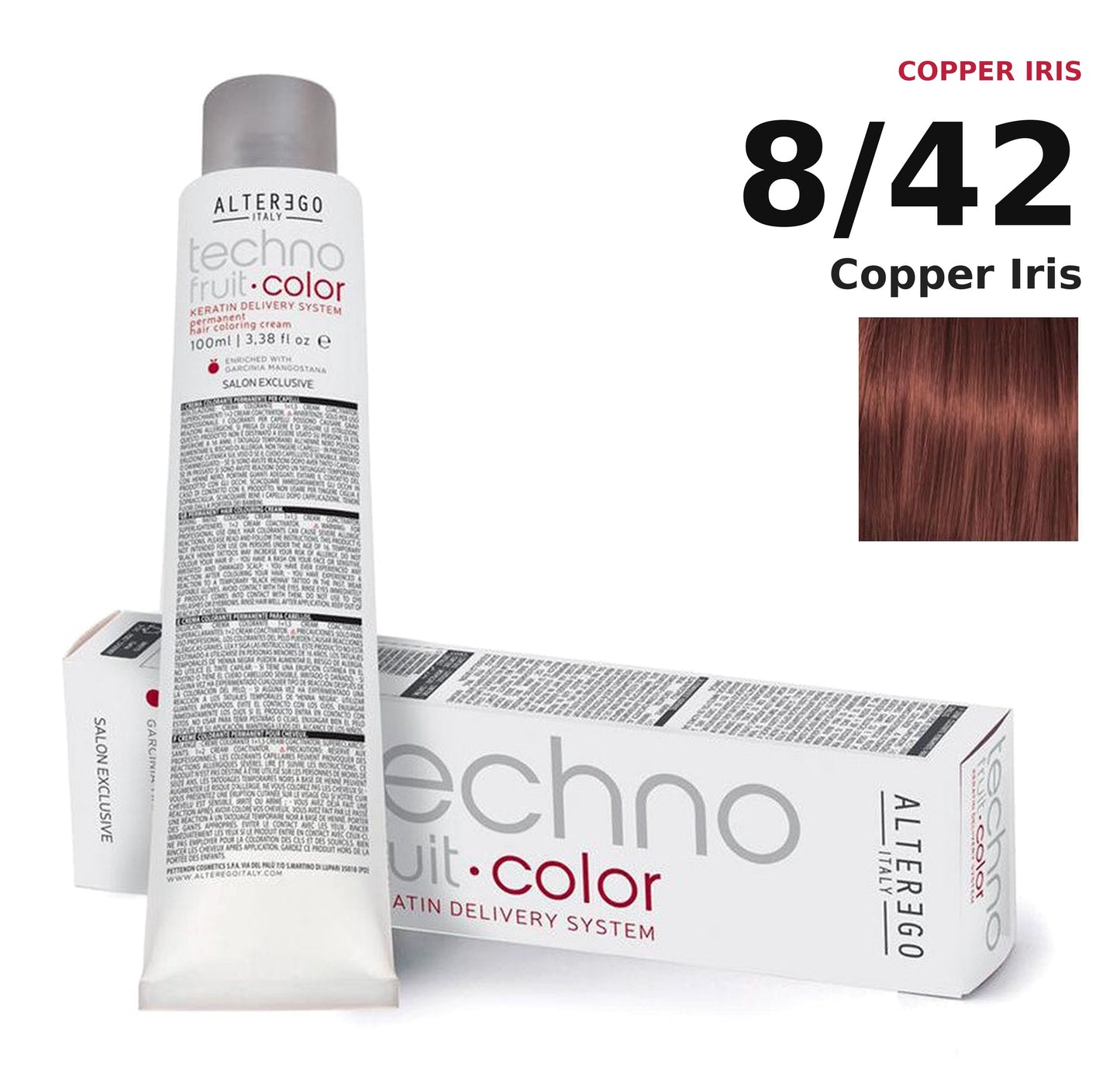 Alter Ego Italy Technofruit Color 8/42 Copper Iris hair color