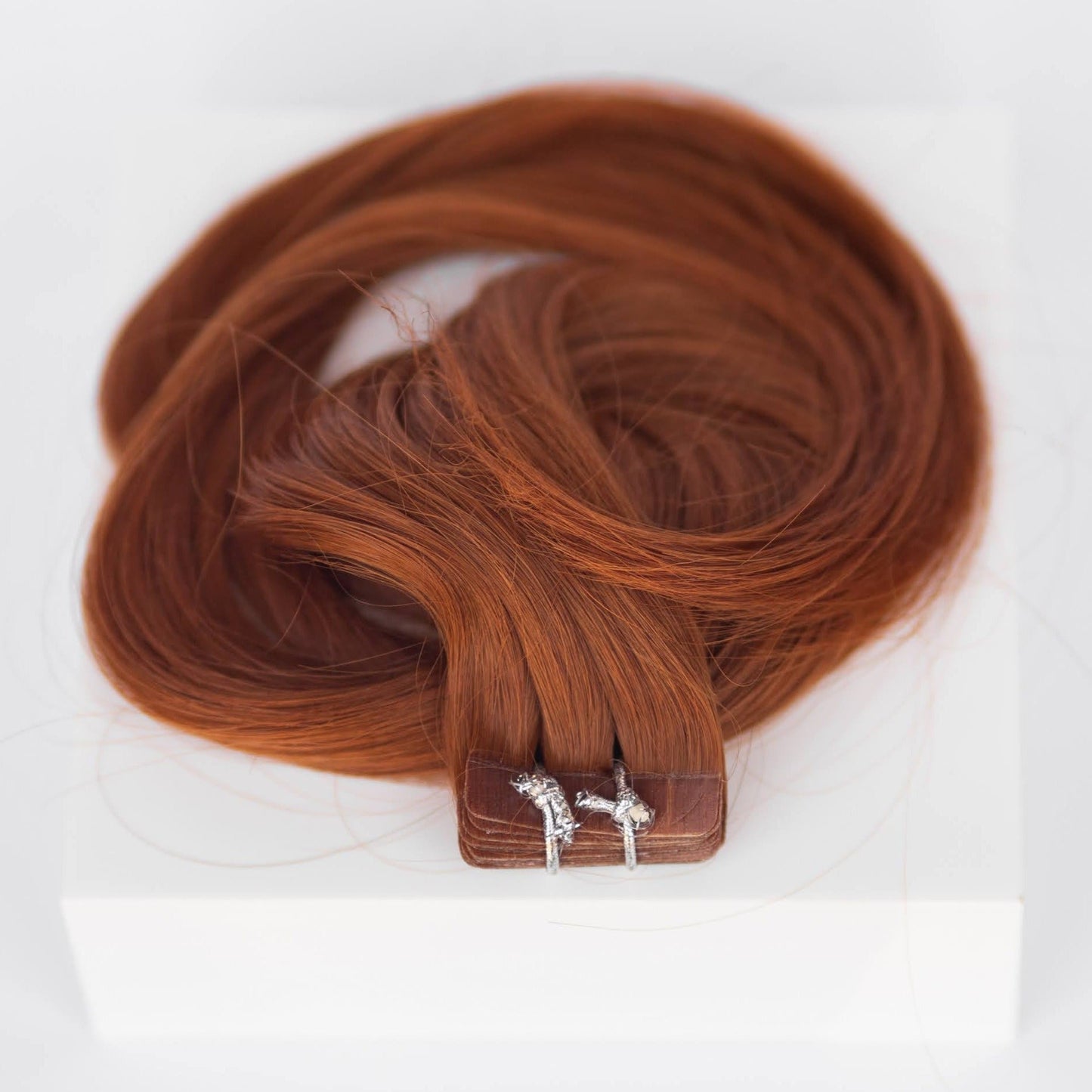 Tape-In 18" 50g Single Donor Virgin - #570 Sunset (aka Pumpkin Spice)