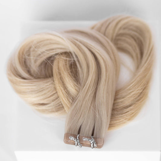 Tape-In 16" 50g Single Donor Virgin - #80 Hollywood Blonde (aka White Blonde)