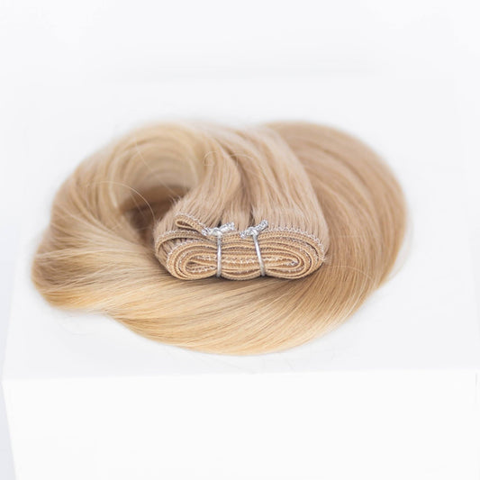 Machine-Tied Weft 28" 180g Pro Blend - #17 Chardonnay Blonde (aka Dirty Ash Blonde)
