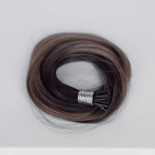 I-Tip 16" 25g Professional Hair Extensions - #8 Whiskey Brown (aka Ash Brown)