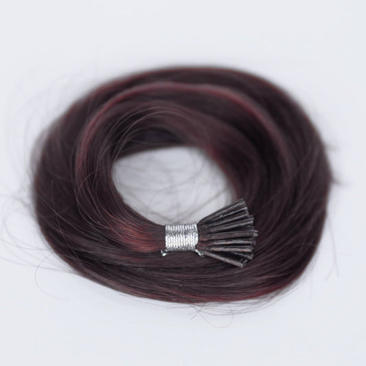 I-Tip 18" 25g Single Donor Virgin - #550 Rouge (aka Cinnamon Mocha)