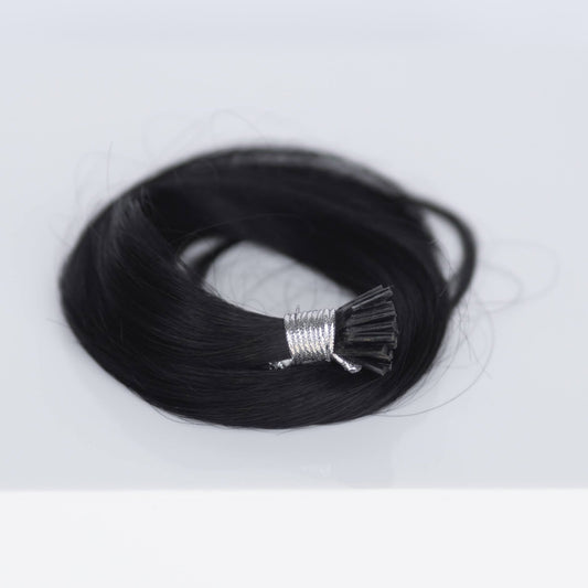 I-Tip 22" 25g Professional Hair Extensions - #1 Noir (aka Jet Black)