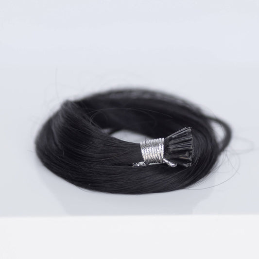 I-Tip 24" 25g Professional Hair Extensions - #1 Noir (aka Jet Black)