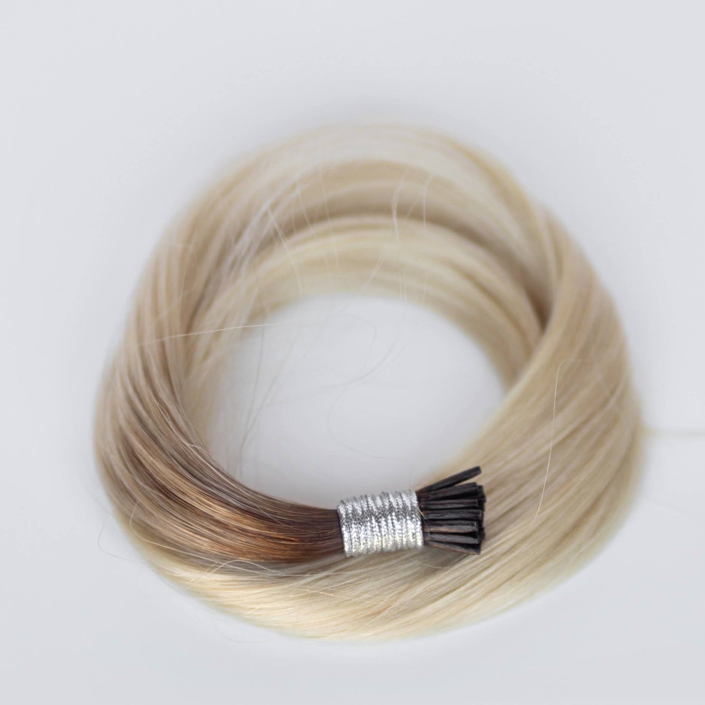 I-Tip 22" 25g Single Donor Virgin -#T3/60 Cocoa Rooted Blonde (aka Rooted Walnut Brown/Ash Blonde)