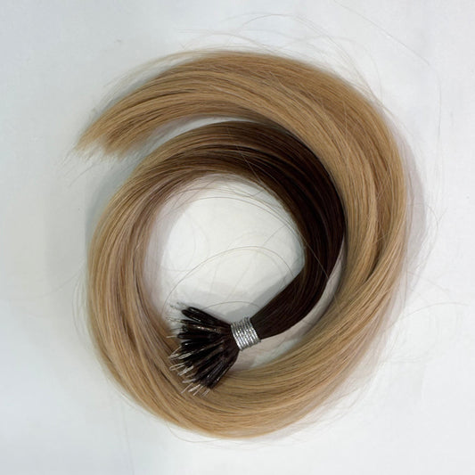 Nano-Tip 18" 25g Single Donor Virgin - #2/18 Café Noir Balayage