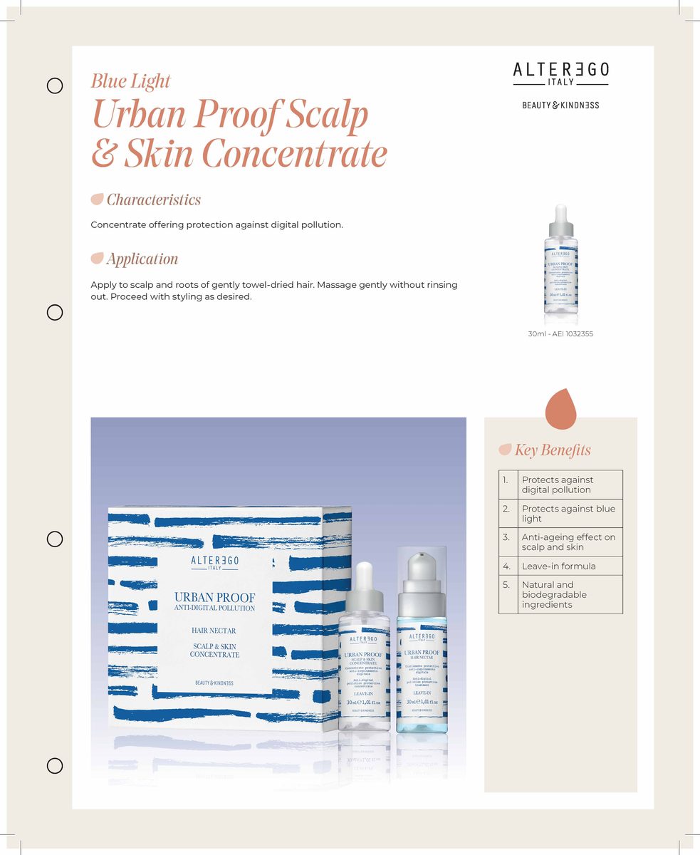 Alter Ego Italy Urban Proof — Urban Proof Scalp & Skin Concentrate / 30 ML