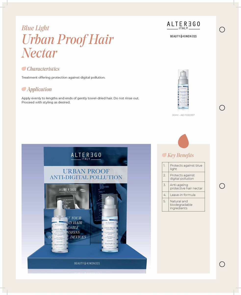 Alter Ego Italy Urban Proof — Urban Proof Hair Nectar / 30 ML