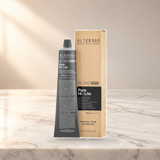 Alter Ego Italy BlondEgo — Pure Hi-Lite Lifting Cream - 150 ML / 5.07 oz — product photo on marble countertop