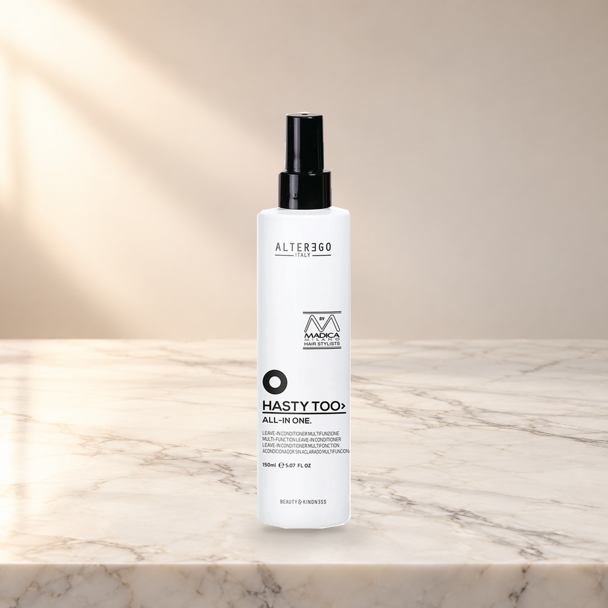Alter Ego Italy Foundation — All in One Leave-In Conditioner / 150 ML / 5.07 oz — product photo on marble countertop