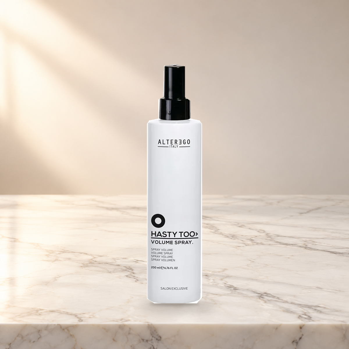 Alter Ego Italy — Volume Spray — product photo on marble countertop