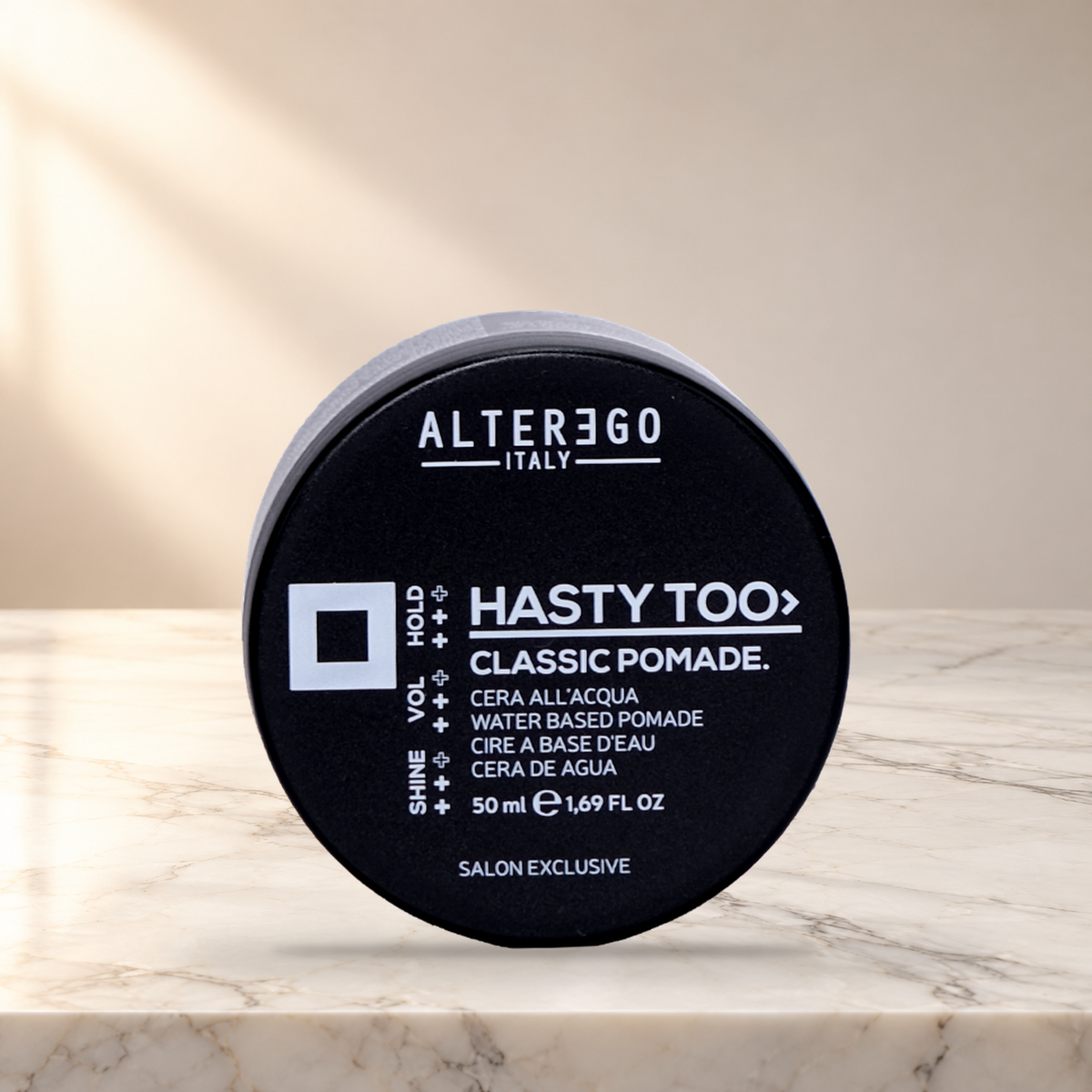 ALTER EGO ITALY- HASTY TOO STYLING SERIES - Classic Pomade Water Based — product photo on marble countertop