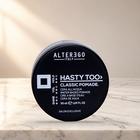 ALTER EGO ITALY- HASTY TOO STYLING SERIES - Classic Pomade Water Based — product photo on marble countertop