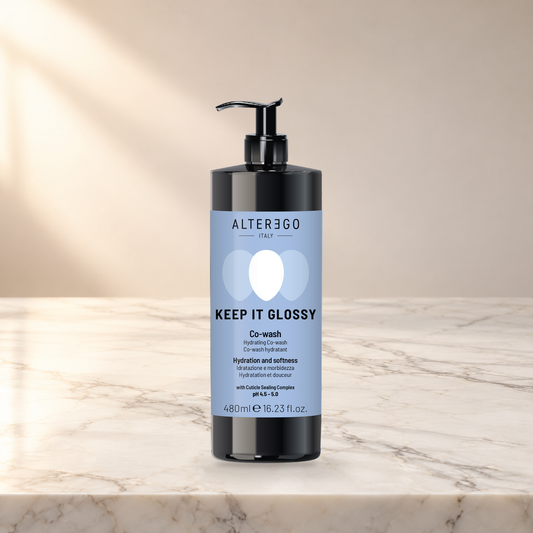 Alter Ego Italy Keep It Glossy — Co-Wash / 480 ML / 16.23 oz — product photo on marble countertop