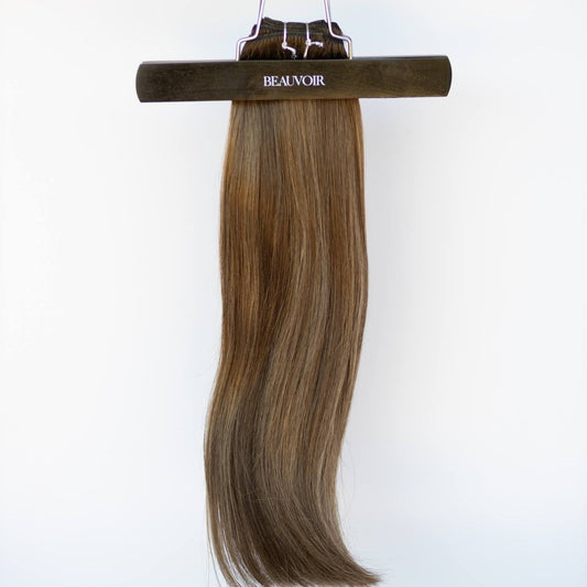 Machine-Tied Weft 20" 145g Pro Blend Hair Extensions - #512 Lone Star Brunette by Garyn Santos