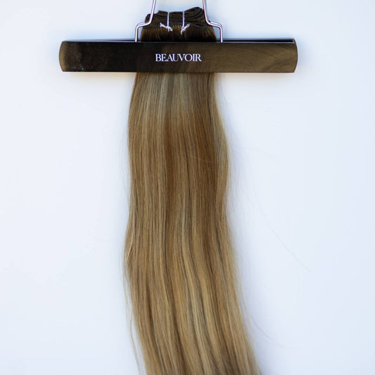 Machine-Tied Weft 22" 160g Pro Blend Hair Extensions - #007 Toasted Blonde by Garyn Santos
