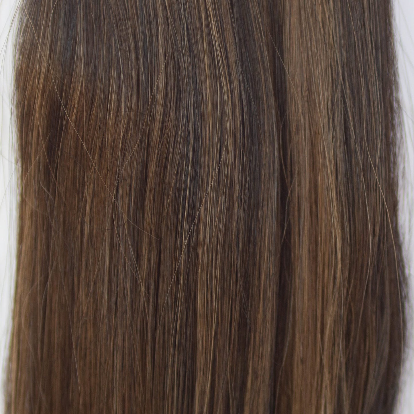 Machine-Tied Weft 24" 170g Pro Blend Hair Extensions - #1B/2/6 Dark Chocolate Caramel (aka Piano Key Chocolate Drip)