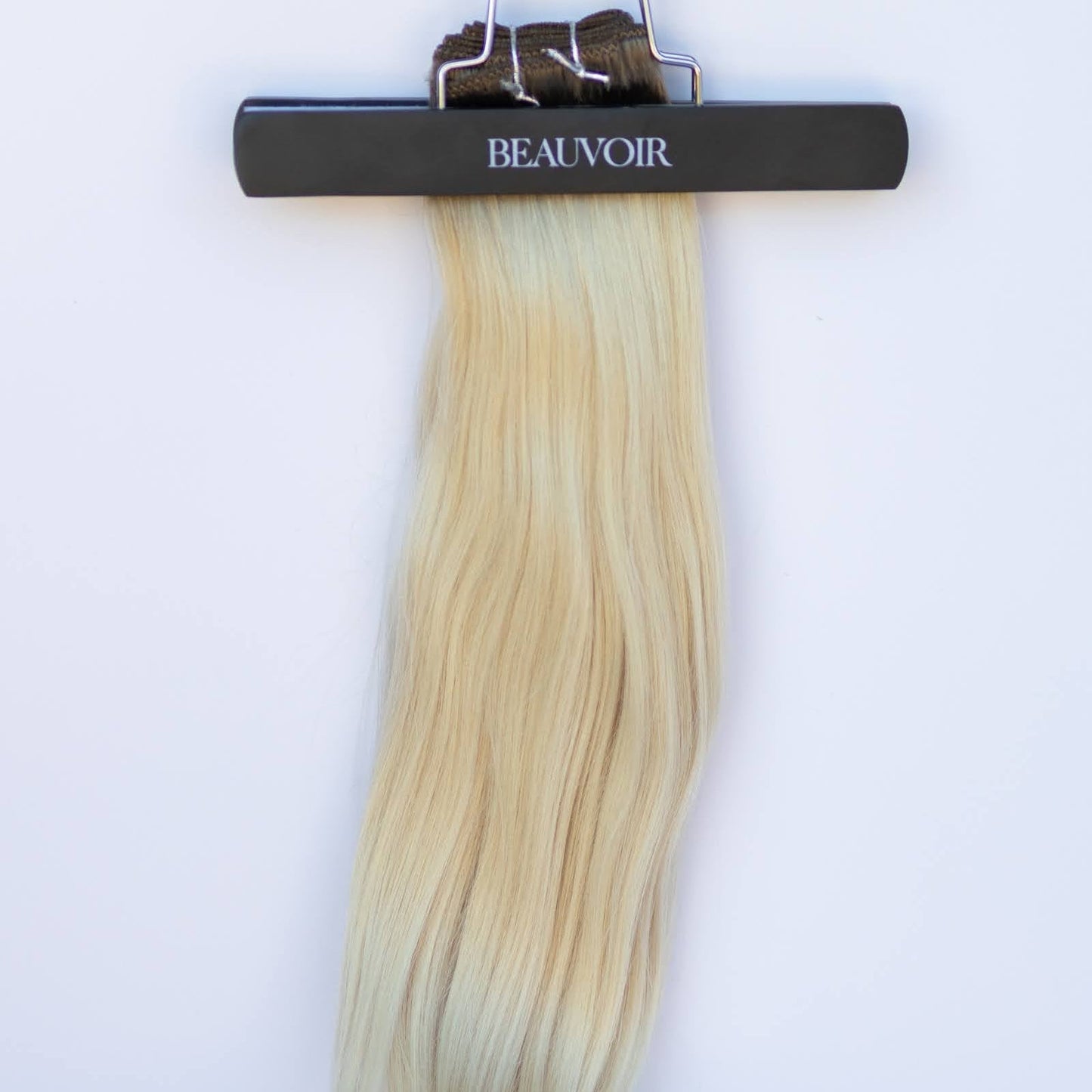 Machine-Tied Weft 20" 145g Pro Blend Hair Extensions - #T1CC/80 Smokey Blonde (aka Cool Mochachino Brown/White Blonde)
