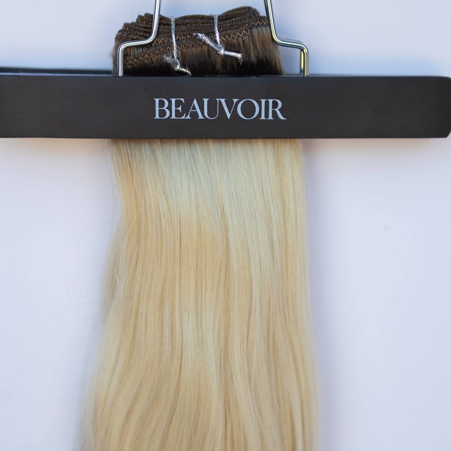 Machine-Tied Weft 24" 170g Pro Blend Hair Extensions - #T1CC/80 Smokey Blonde (aka Cool Mochachino Brown/White Blonde)