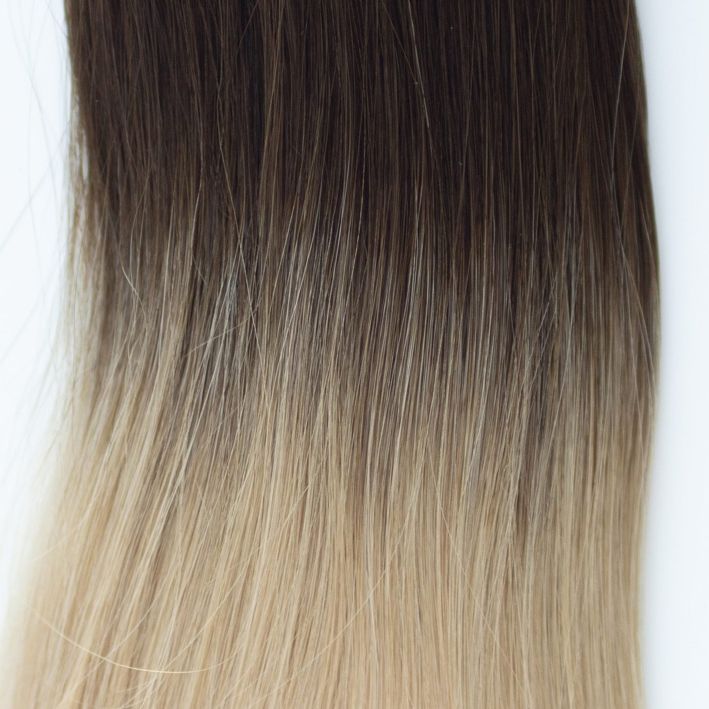 Machine-Tied Weft 22" 160g Pro Blend Hair Extensions - #2/18 Café Noir Balayage (aka Balayage Dark Brown/Dirty Blonde)