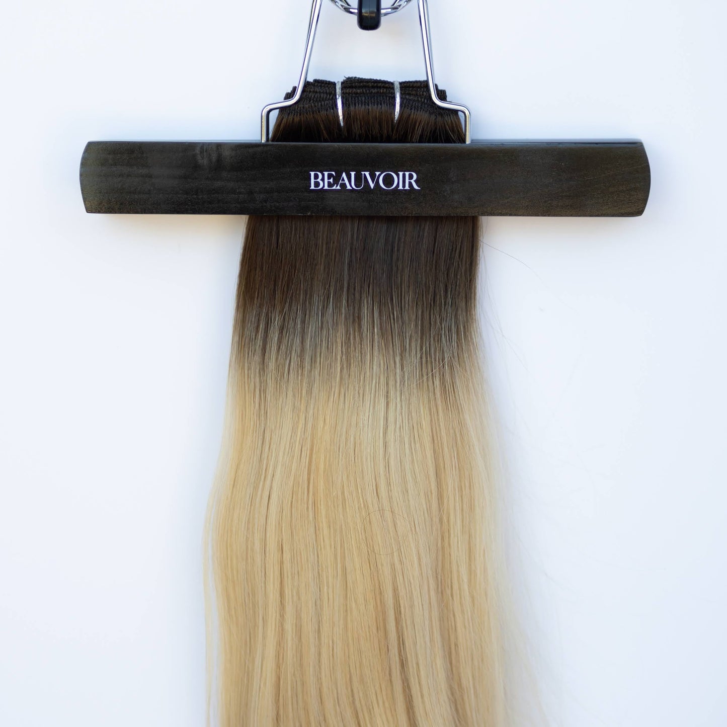 Machine-Tied Weft 24" 170g Pro Blend Hair Extensions -  #2/18 Café Noir Balayage (aka Balayage Dark Brown/Dirty Blonde)