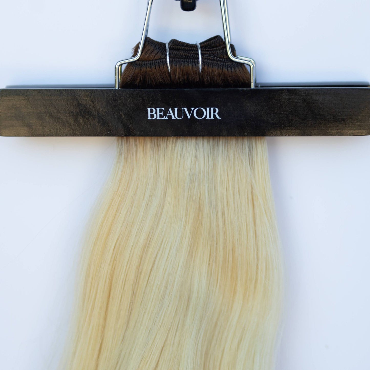 Machine-Tied Weft 20" 145g Pro Blend Hair Extensions - #T3/60 Cocoa Rooted Blonde (aka Rooted Walnut Brown/Ash Blonde)