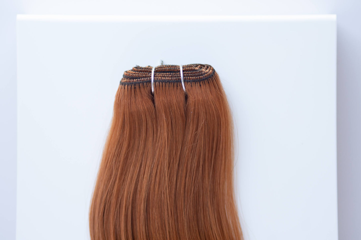 Machine-Tied Weft 24" 170g Single Donor Virgin - #570 Sunset (aka Pumpkin Spice)