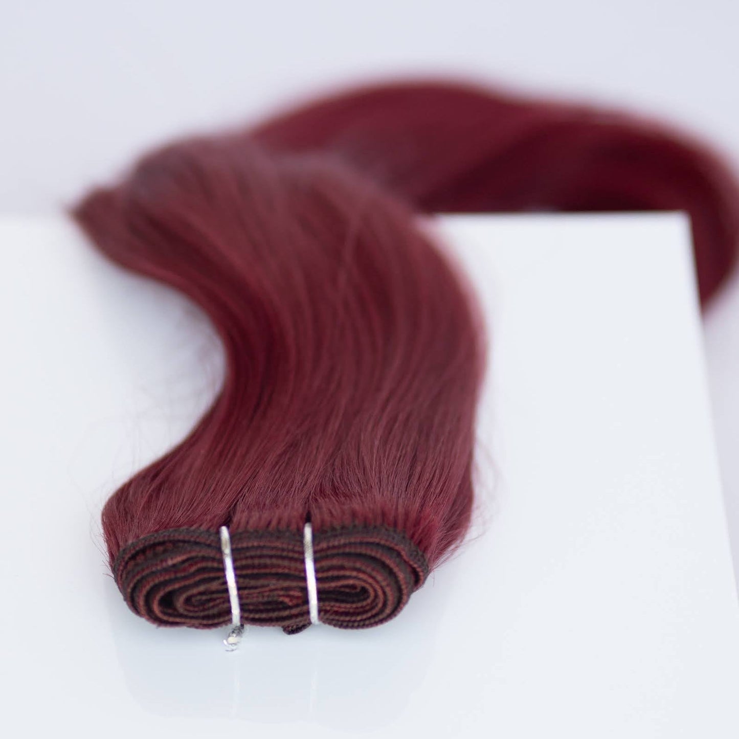 Machine-Tied Weft 20" 145g Pro Blend - #555 Akako by Martha Nicola