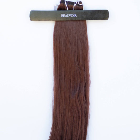 Machine-Tied Weft 28" 180g Pro Blend Hair Extensions - #550 Rouge (aka Cinnamon Mocha)