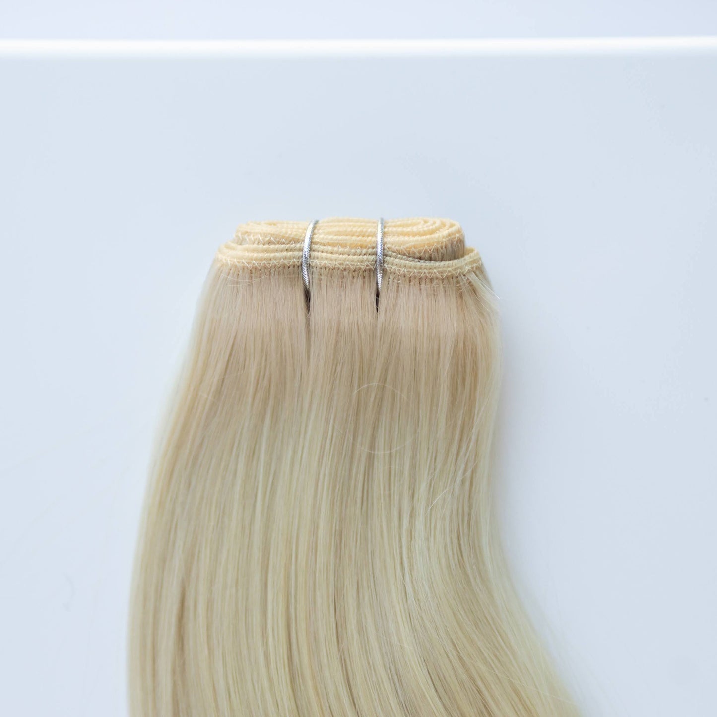 Machine-Tied Weft 24" 170g Pro Blend Hair Extensions - #60 Classic Blonde (aka Ash Blonde)